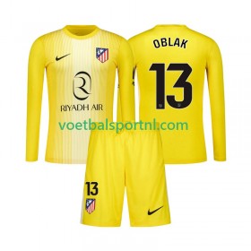 Atlético Madrid Jan Oblak 13 Doelman Kind Thuis Tenue 2025-26 L/S